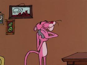 Screenshots from the 1978 DePatie Freleng cartoon Pet Pink Pebbles
