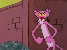 Screenshots from the 1978 DePatie Freleng cartoon Pet Pink Pebbles