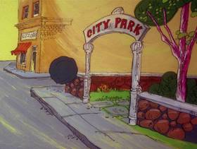 Screenshots from the 1978 DePatie Freleng cartoon Pet Pink Pebbles