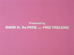 Screenshots from the 1978 DePatie Freleng cartoon Pet Pink Pebbles