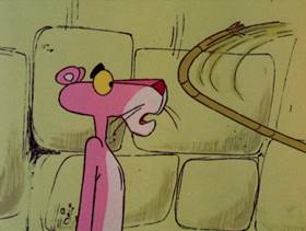 Screenshots from the 1978 DePatie Freleng cartoon The Pink of Bagdad