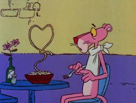 Screenshots from the 1978 DePatie Freleng cartoon The Pink of Bagdad