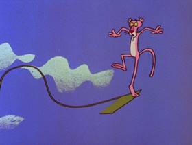 Screenshots from the 1978 DePatie Freleng cartoon The Pink of Bagdad