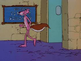 Screenshots from the 1978 DePatie Freleng cartoon The Pink of Bagdad