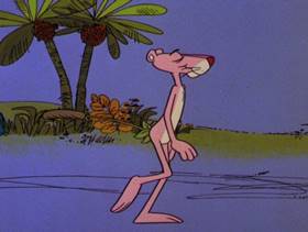 Screenshots from the 1978 DePatie Freleng cartoon The Pink of Bagdad