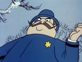 Screenshots from the 1978 DePatie Freleng cartoon Pink Panther in "A Pink Christmas"