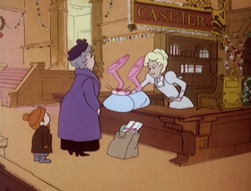 Screenshots from the 1978 DePatie Freleng cartoon Pink Panther in "A Pink Christmas"