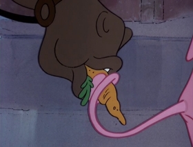 Screenshots from the 1978 DePatie Freleng cartoon Pink Panther in "A Pink Christmas"