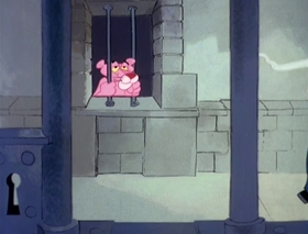 Screenshots from the 1978 DePatie Freleng cartoon Pink Panther in "A Pink Christmas"