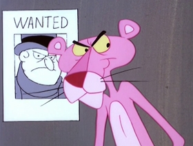 Screenshots from the 1978 DePatie Freleng cartoon Pink Panther in "A Pink Christmas"