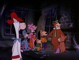 Screenshots from the 1979 Hanna-Barbera cartoon Casper