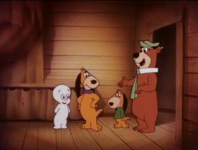 Screenshots from the 1979 Hanna-Barbera cartoon Casper