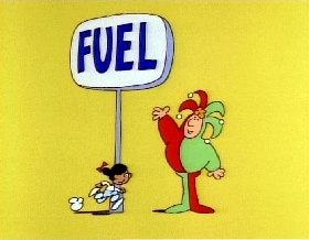 Screenshots from the 1979 Focus Design, Inc. cartoon The Body Machine