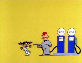 Screenshots from the 1979 Focus Design, Inc. cartoon The Body Machine