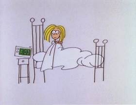 Screenshots from the 1979 Focus Design, Inc. cartoon Do the Circulation