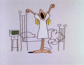 Screenshots from the 1979 Focus Design, Inc. cartoon Do the Circulation