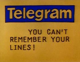 Screenshots from the 1979 Focus Design, Inc. cartoon Telegraph Line