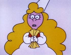 Screenshots from the 1979 Focus Design, Inc. cartoon Telegraph Line