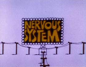 Screenshots from the 1979 Focus Design, Inc. cartoon Telegraph Line