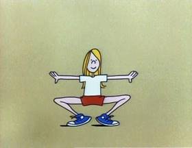 Screenshots from the 1979 Focus Design, Inc. cartoon Them Not-So-Dry Bones
