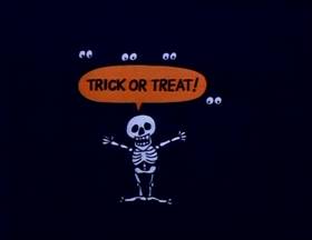 Screenshots from the 1979 Focus Design, Inc. cartoon Them Not-So-Dry Bones