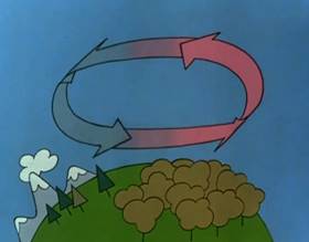 Screenshots from the 1979 Focus Design, Inc. cartoon The Greatest Show on Earth