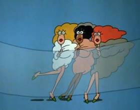 Screenshots from the 1979 Focus Design, Inc. cartoon The Greatest Show on Earth