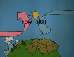 Screenshots from the 1979 Focus Design, Inc. cartoon The Greatest Show on Earth