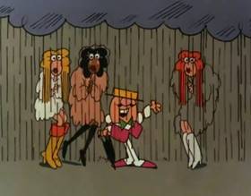 Screenshots from the 1979 Focus Design, Inc. cartoon The Greatest Show on Earth