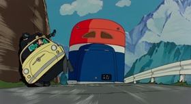 Screenshots from the 1979 TMS Entertainment cartoon Lupin III: The Castle of Cagliostro
