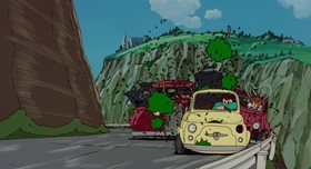 Screenshots from the 1979 TMS Entertainment cartoon Lupin III: The Castle of Cagliostro