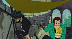 Screenshots from the 1979 TMS Entertainment cartoon Lupin III: The Castle of Cagliostro