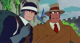 Screenshots from the 1979 TMS Entertainment cartoon Lupin III: The Castle of Cagliostro