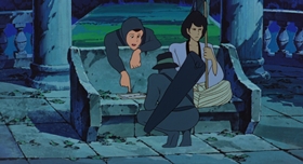 Screenshots from the 1979 TMS Entertainment cartoon Lupin III: The Castle of Cagliostro