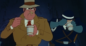 Screenshots from the 1979 TMS Entertainment cartoon Lupin III: The Castle of Cagliostro