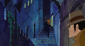 Screenshots from the 1979 TMS Entertainment cartoon Lupin III: The Castle of Cagliostro