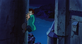 Screenshots from the 1979 TMS Entertainment cartoon Lupin III: The Castle of Cagliostro