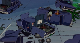 Screenshots from the 1979 TMS Entertainment cartoon Lupin III: The Castle of Cagliostro