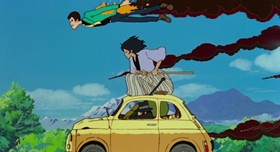 Screenshots from the 1979 TMS Entertainment cartoon Lupin III: The Castle of Cagliostro