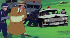 Screenshots from the 1979 TMS Entertainment cartoon Lupin III: The Castle of Cagliostro