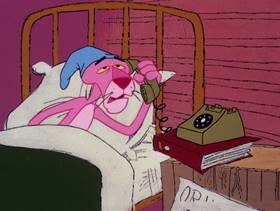 Screenshots from the 1979 DePatie Freleng cartoon Pink Quackers