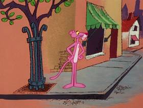 Screenshots from the 1979 DePatie Freleng cartoon Pink Quackers