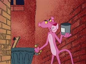 Screenshots from the 1979 DePatie Freleng cartoon Pink Quackers