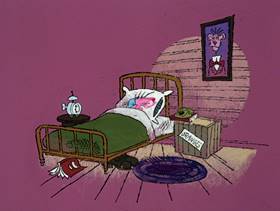 Screenshots from the 1979 DePatie Freleng cartoon Pink Quackers