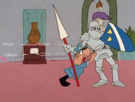 Screenshots from the 1979 DePatie Freleng cartoon Pink Pull