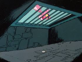 Screenshots from the 1979 DePatie Freleng cartoon Pink Pull