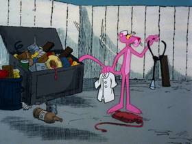 Screenshots from the 1979 DePatie Freleng cartoon Doctor Pink