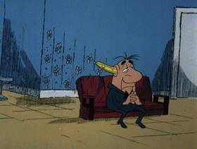 Screenshots from the 1979 DePatie Freleng cartoon Doctor Pink