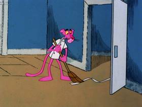 Screenshots from the 1979 DePatie Freleng cartoon Doctor Pink
