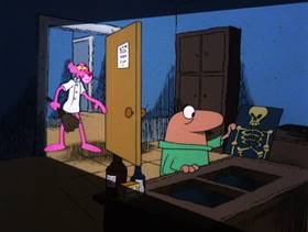 Screenshots from the 1979 DePatie Freleng cartoon Doctor Pink